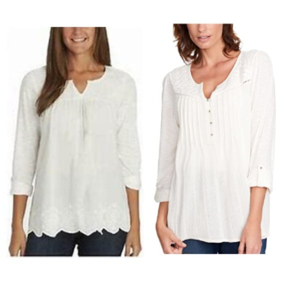 gloria vanderbilt peasant tops